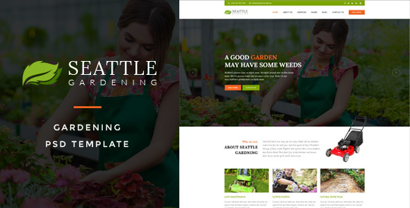 Seattle : Gardening - ThemeForest 17263944
