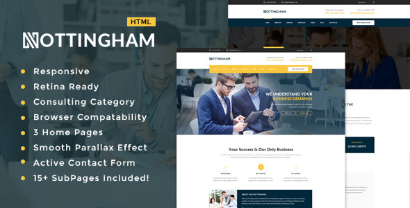 Nothingham - Business, Finance and Consultancy Template - Business Corporate