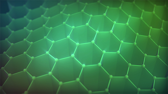 Hive Waves Background Green