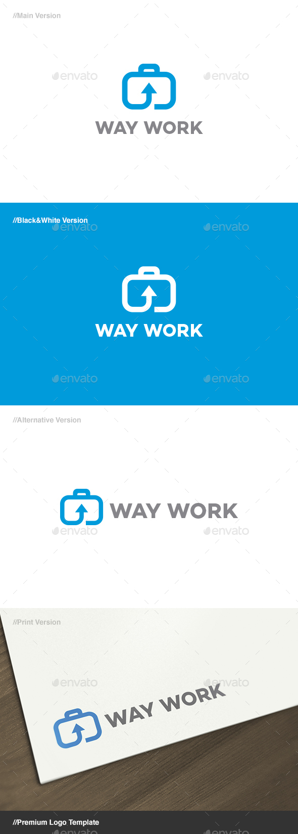 Way Work Logo - Objects Logo Templates