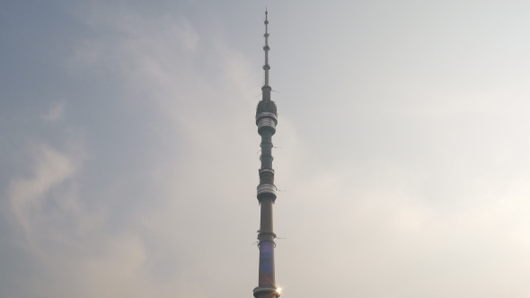 Telecommunication Tower In Capital Of Russia, Moscow