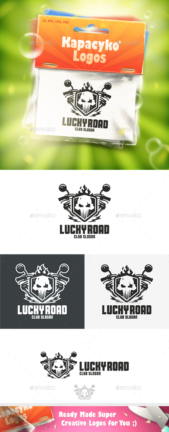 Lucky Road Logo - Vector Abstract