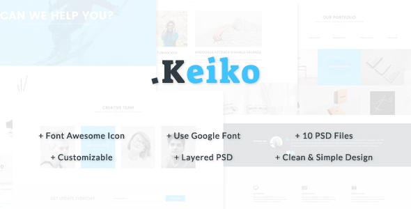 Keiko - Multipurpose Business PSD Template