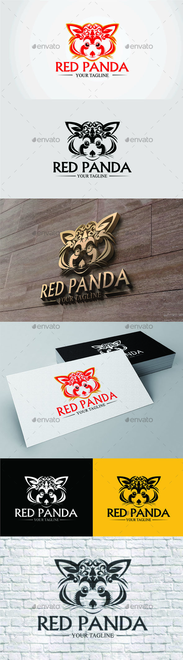 Red Panda - Logo - Animals Logo Templates