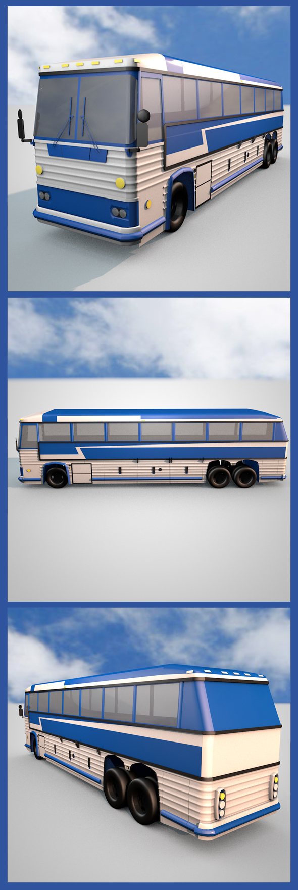 Dual Axle Bus - 3Docean 17549641