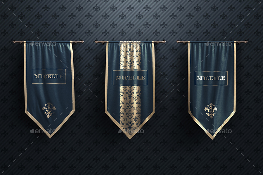 Download 10 Realistic 3D Vertical Flags Mock-Up (Studio Edition) by ...