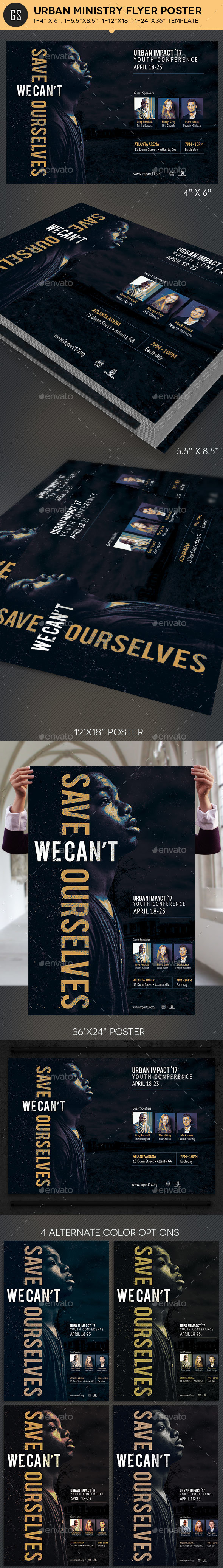 Urban Ministry Flyer Poster Template