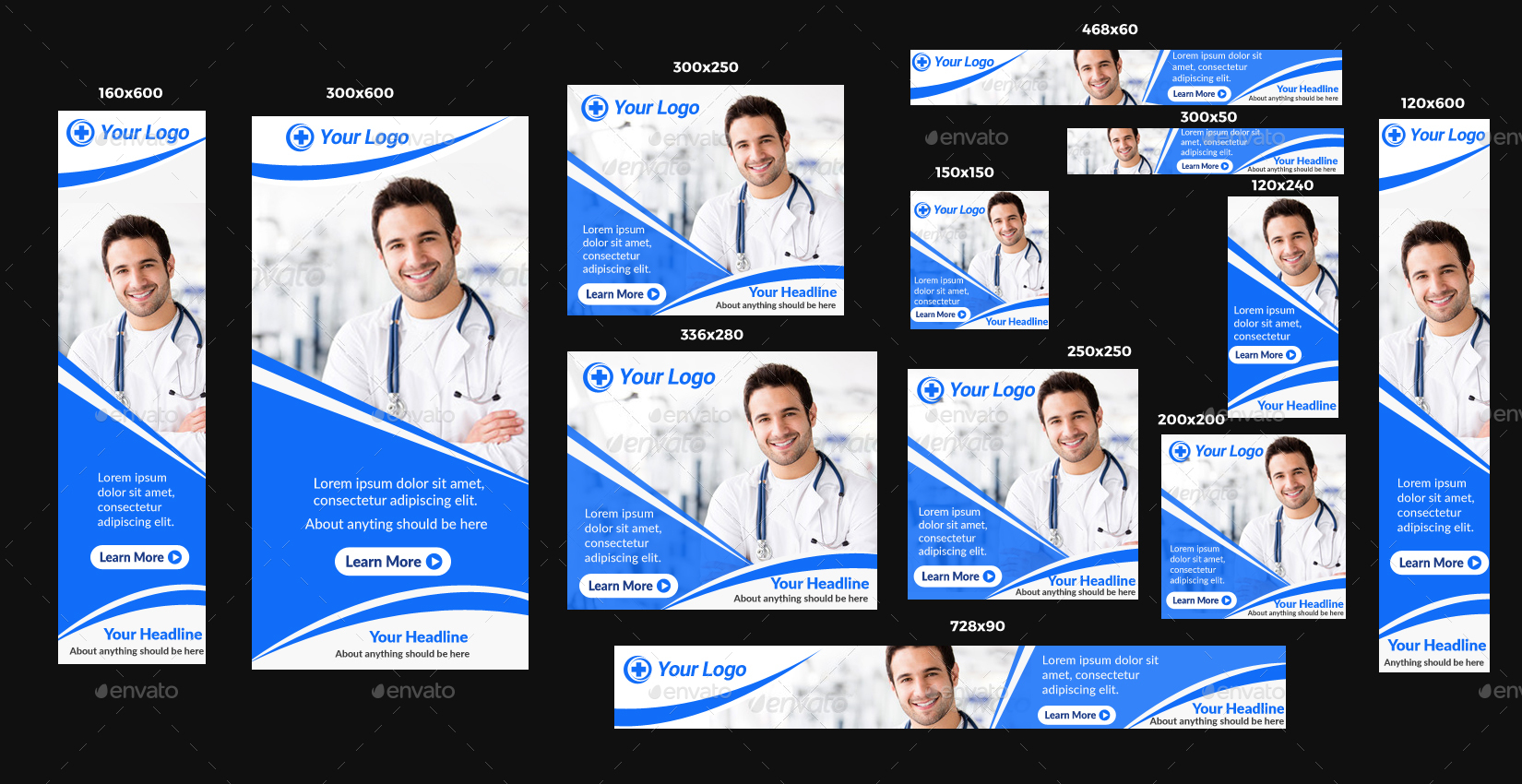 Multipurpose Doctor Banner by DesainPro GraphicRiver