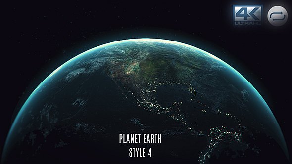 Planet Earth - Orbit View Ver. 4