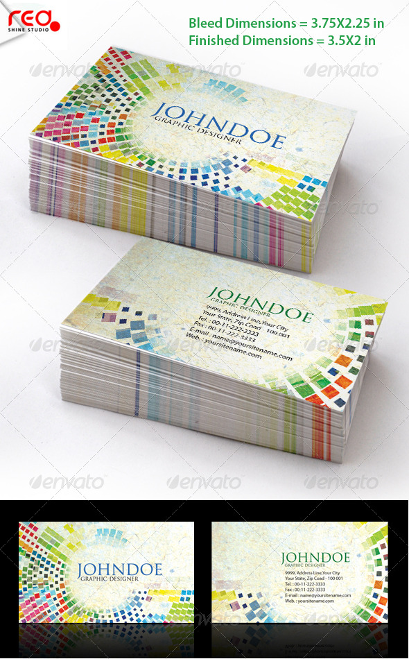 Mosaic Stylish Business Card Set - Creative Business Cards