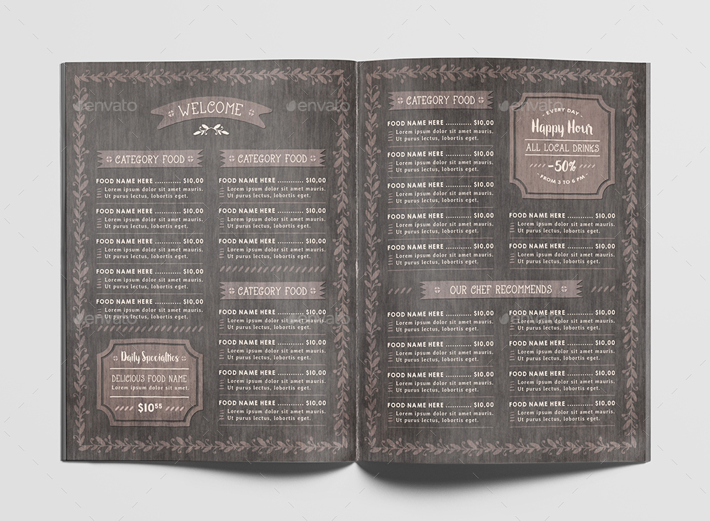 Restaurant Food Menu Package, Print Templates | GraphicRiver