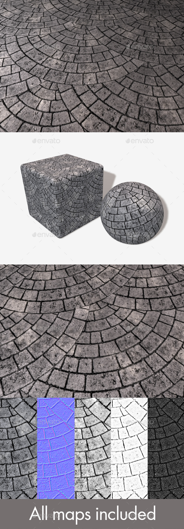 Circular Grey Brick - 3Docean 17561017