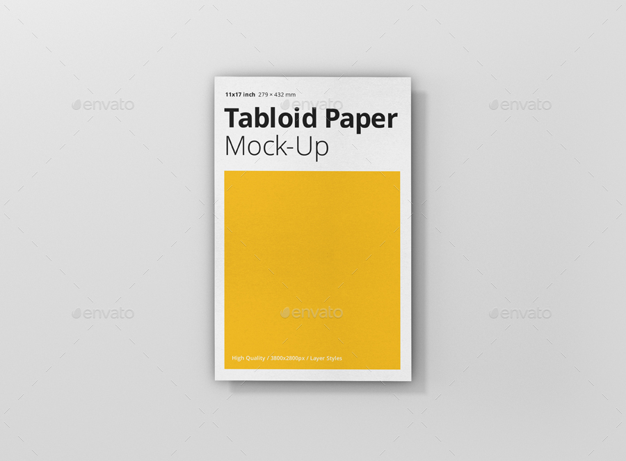 Download Tabloid Paper Mock-Up - 11x17 by visconbiz | GraphicRiver