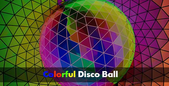 Colorful Disco Ball HD