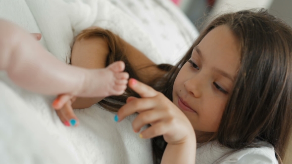 Newborn Baby Just Hours After Being Born