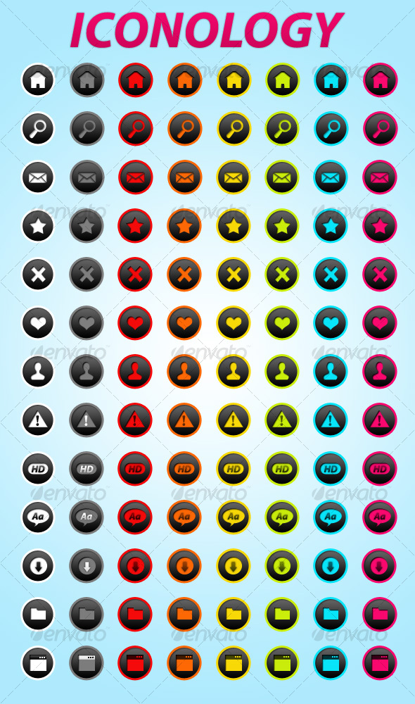 Iconology - Buttons Web Elements