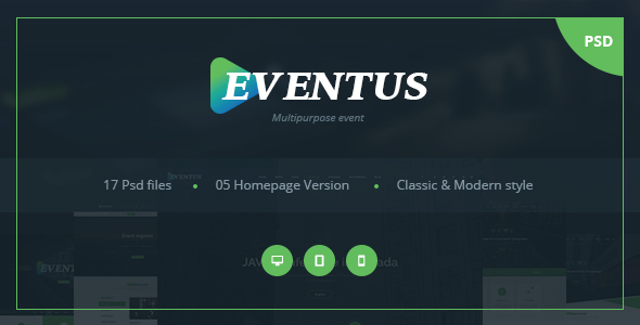 Eventus - Multipurpose Event PSD Templates - Events Entertainment