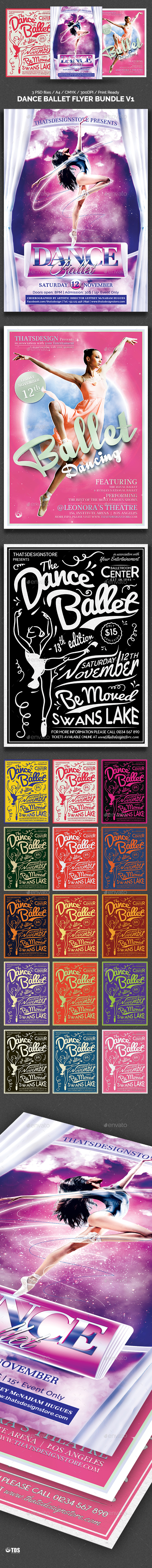 Dance Ballet Flyer Bundle - Events Flyers