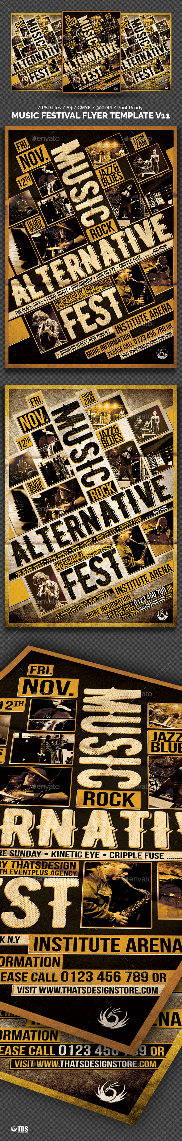 Music Festival Flyer Template V11 Music Festival Flyer Template V11