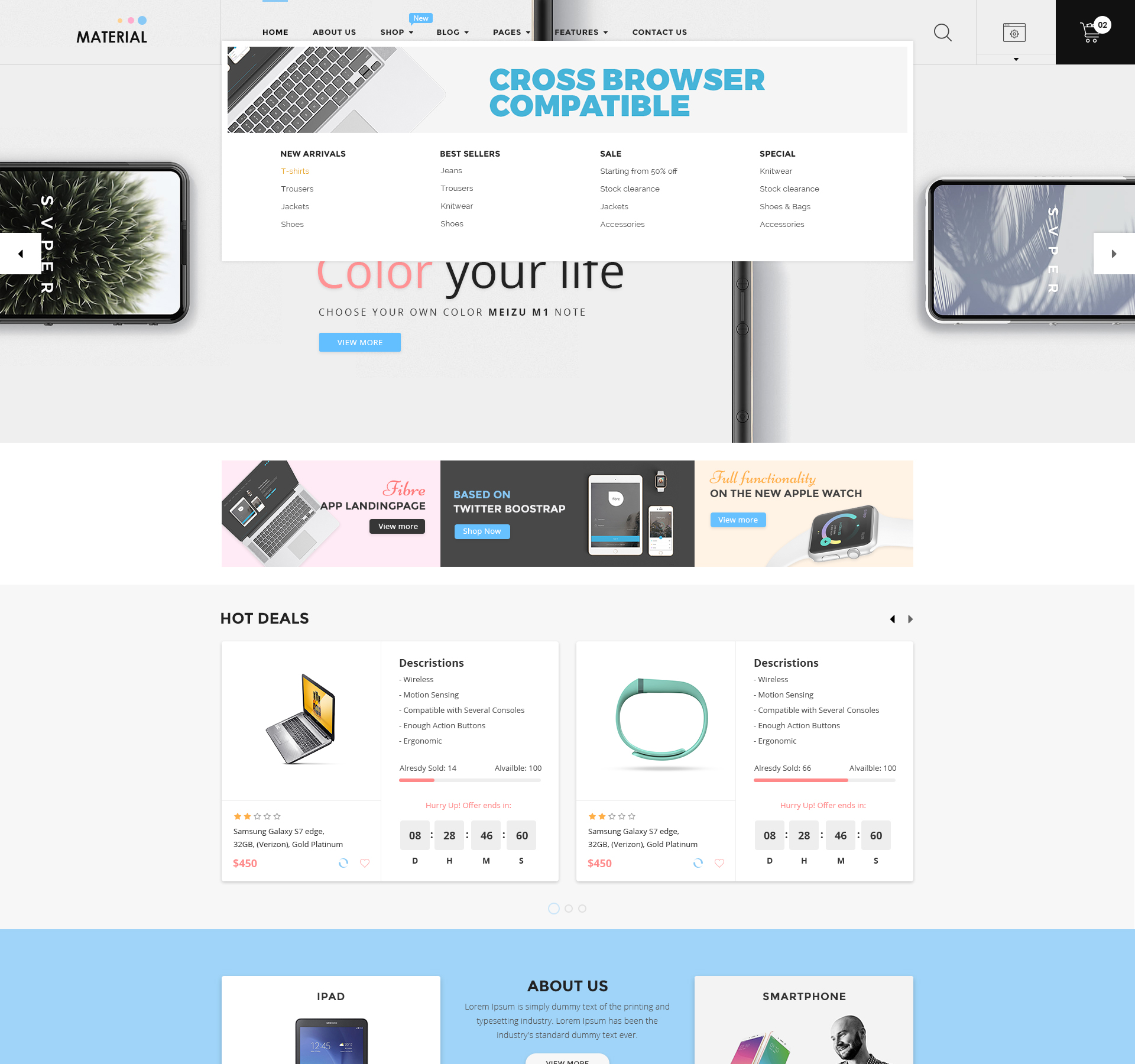 Material - Multi-Purpose eCommerce PSD by topPSD | ThemeForest