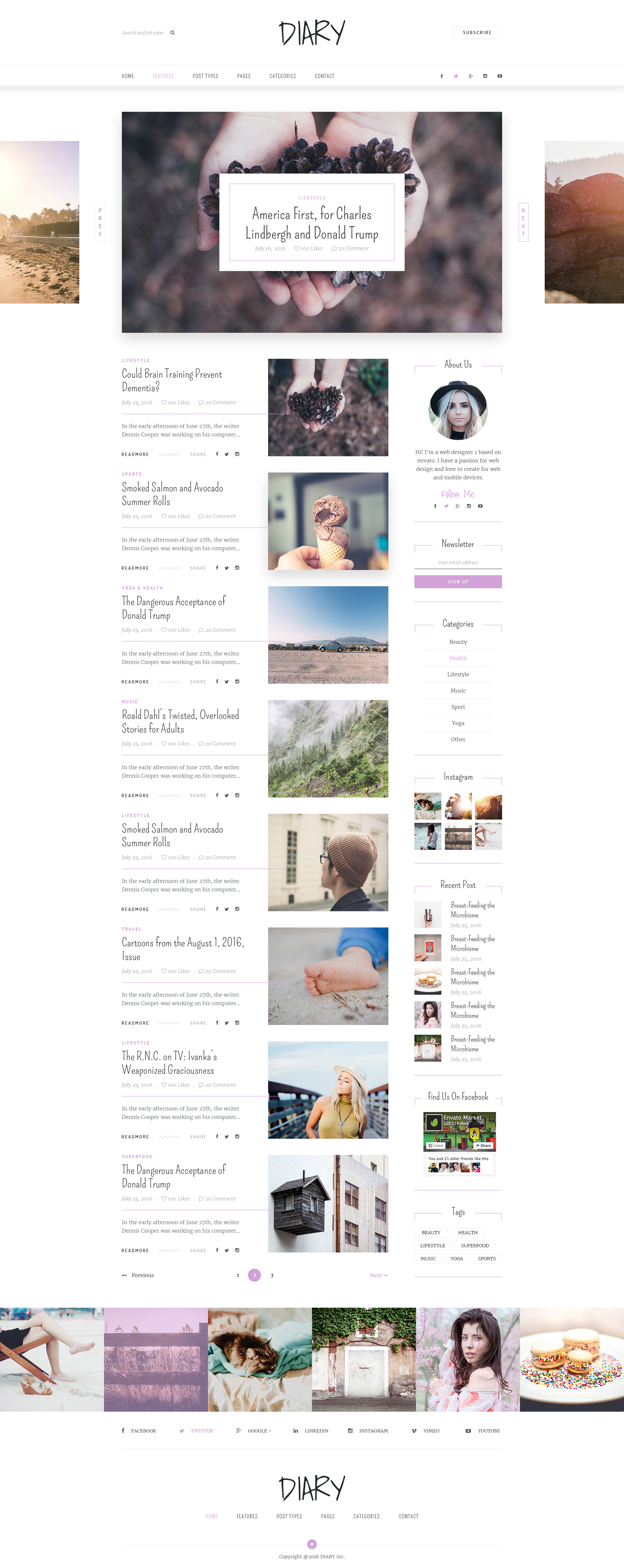 personal diary templates