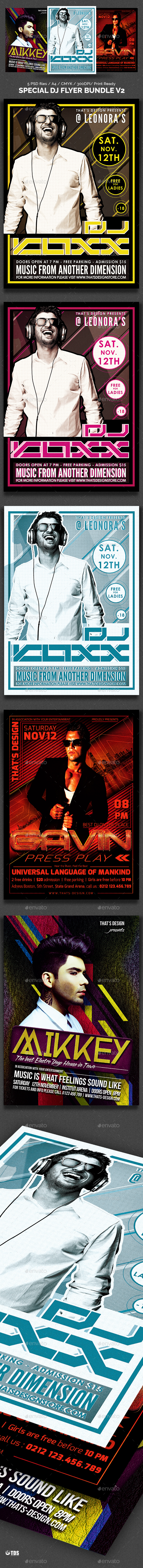 Special DJ Flyer Bundle V2 - Clubs & Parties Events