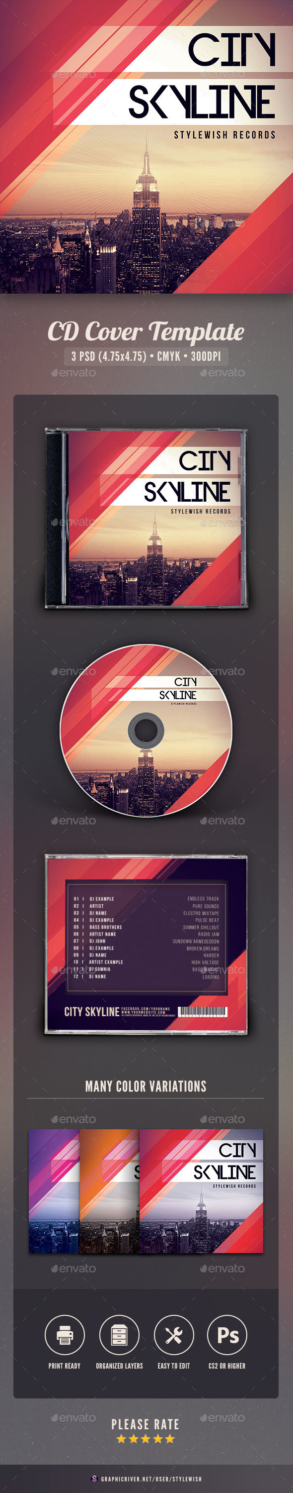 City Skyline CD Cover Artwork
