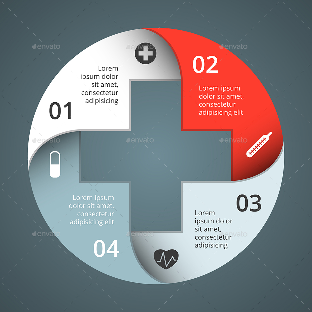 10 in 1 Medical Health Plus Sign Infographics, Infographics | GraphicRiver