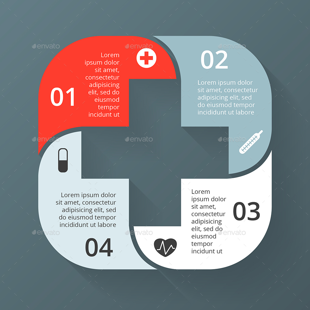 10 in 1 Medical Health Plus Sign Infographics, Infographics | GraphicRiver