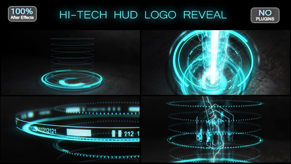 Hi-tech HUD Logo Reveal