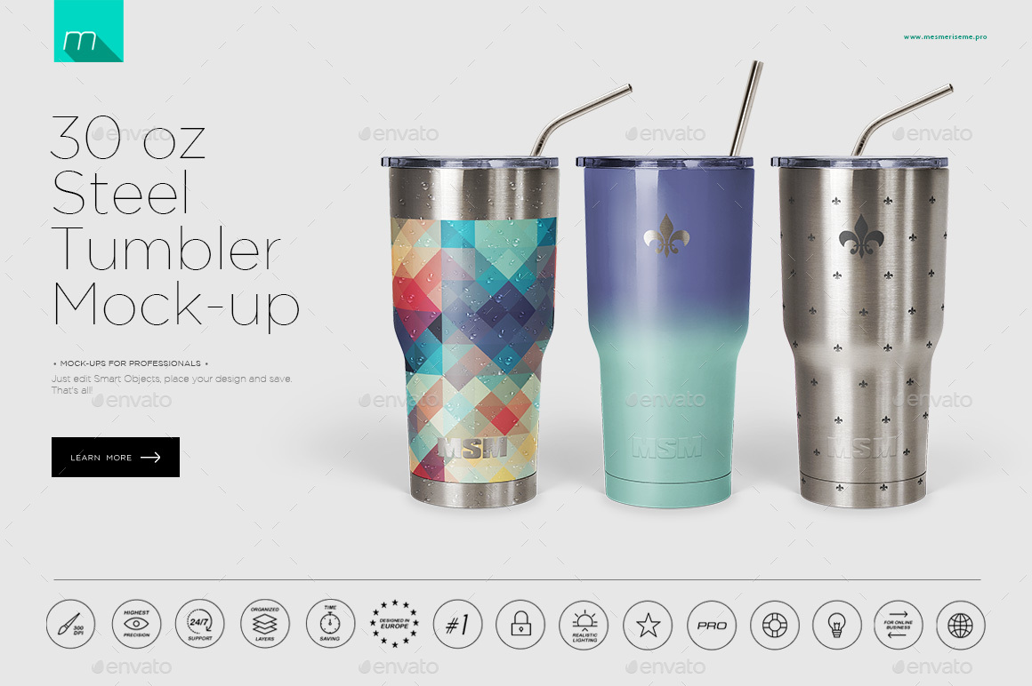 Download 30 oz Stainless Tumbler Mock-up by mesmeriseme_pro | GraphicRiver