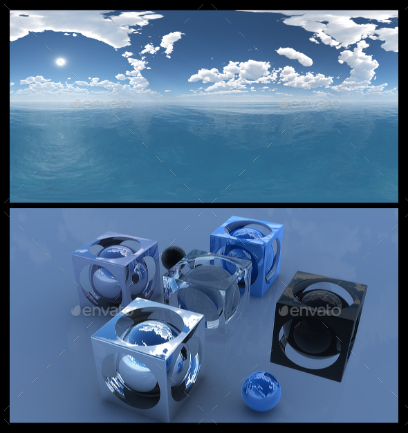 Ocean Blue Clouds - 3Docean 17606085