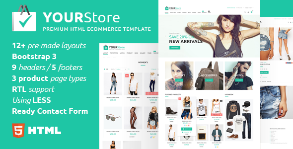 YourStore - HTML eCommerce template - Fashion Retail