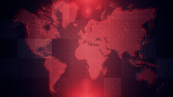 4K Red Map Background