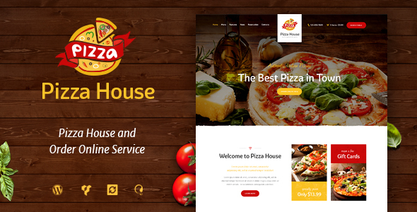 Pizza House - Restaurant / Cafe / Bistro Theme - Restaurants & Cafes Entertainment