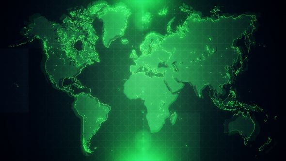 4K Green Map Background