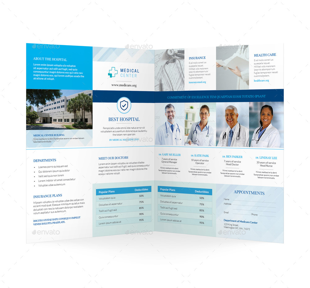 Medical Bifold / Halffold Brochure 4 by Mike_pantone | GraphicRiver