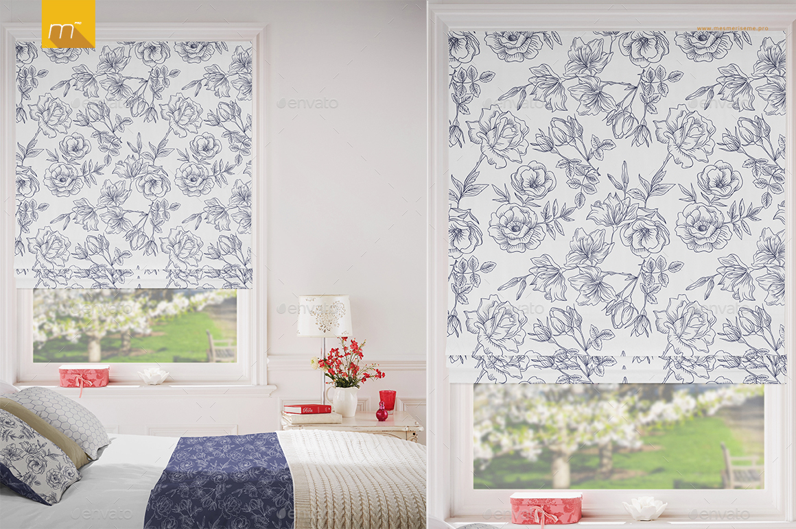 Download Roman Blind Mock Up By Mesmeriseme Pro Graphicriver