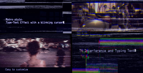 VHS Trailer (TV Interference and Typing Text)