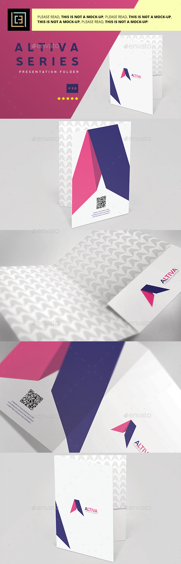 Altiva Series - Presentation Folder - Stationery Print Templates