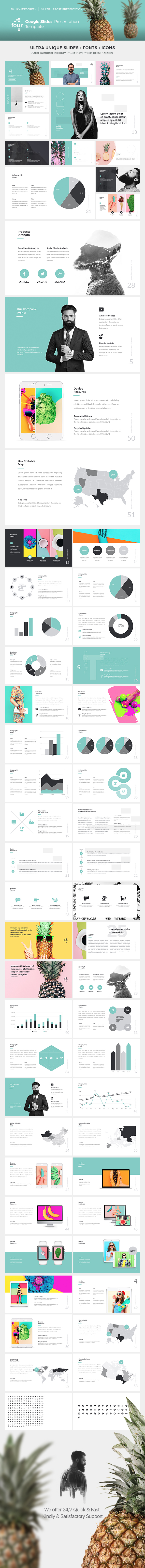 Four - Google Slides Presentation Template - Google Slides Presentation Templates