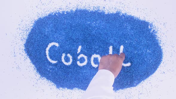 Blue Writing Cobalt