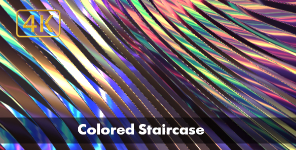 Colored Staircase 4K