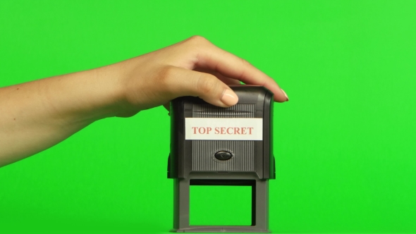Stamp TOP SECRET. . Green Screen, Stock Footage | VideoHive