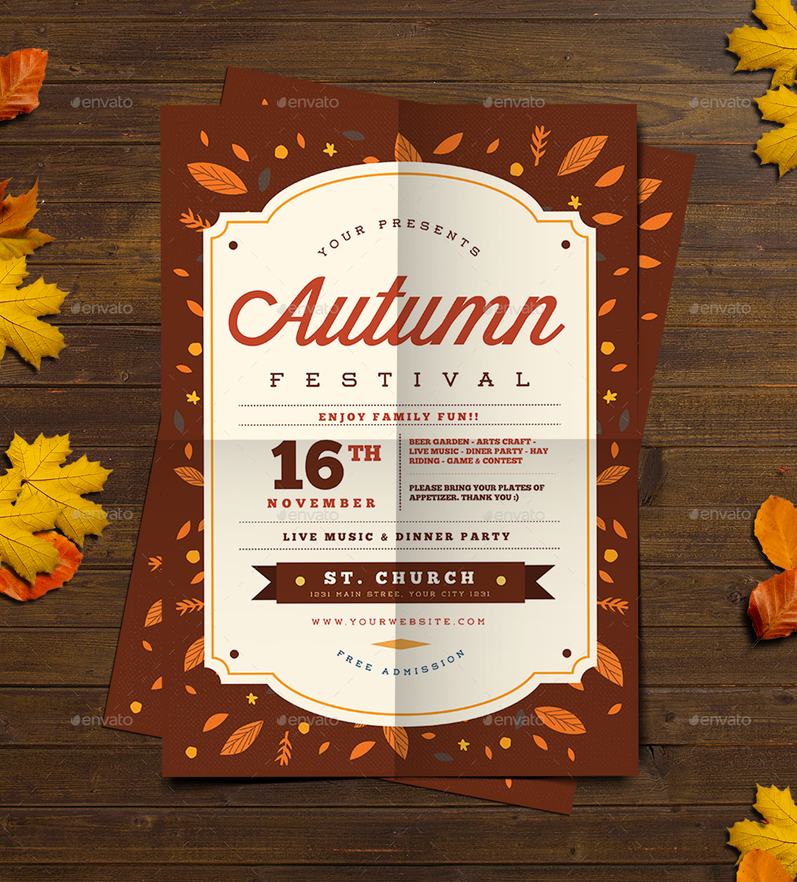 Autumn Festival Celebration Flyer by Guuver | GraphicRiver