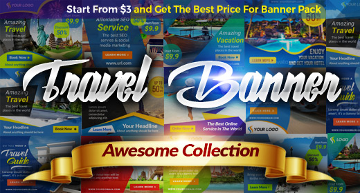 Awesome Business Travel Banner Ads