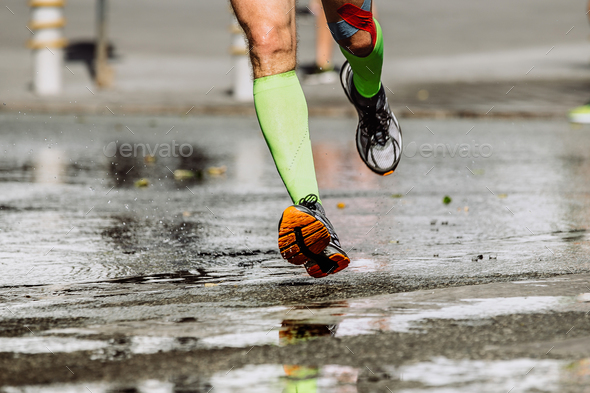 feet men runner\'s compression socks Stock Photo by sportpoint74 | PhotoDune