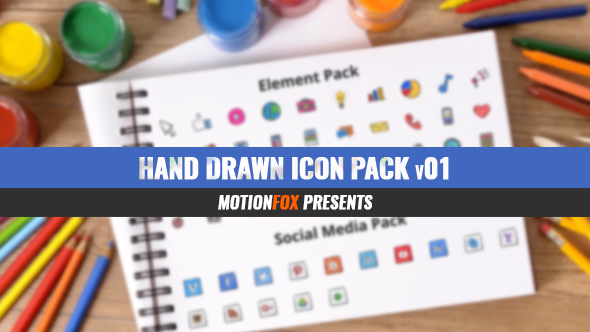 Hand Drawn Icons Pack v01