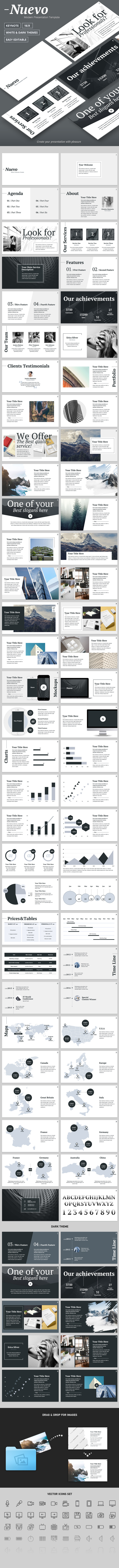 Nuevo - Modern & Clean Keynote Presentation Template