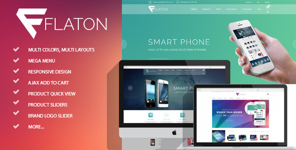 Flaton - Responsive Shopify Digital Theme - Technology Shopify